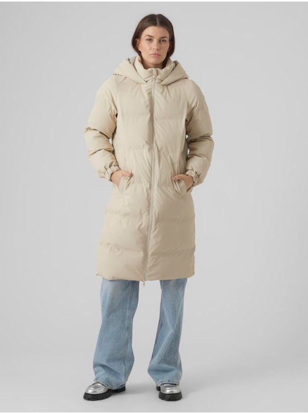 Vero Moda Women's cream winter quilted coat VERO MODA Noe - Women