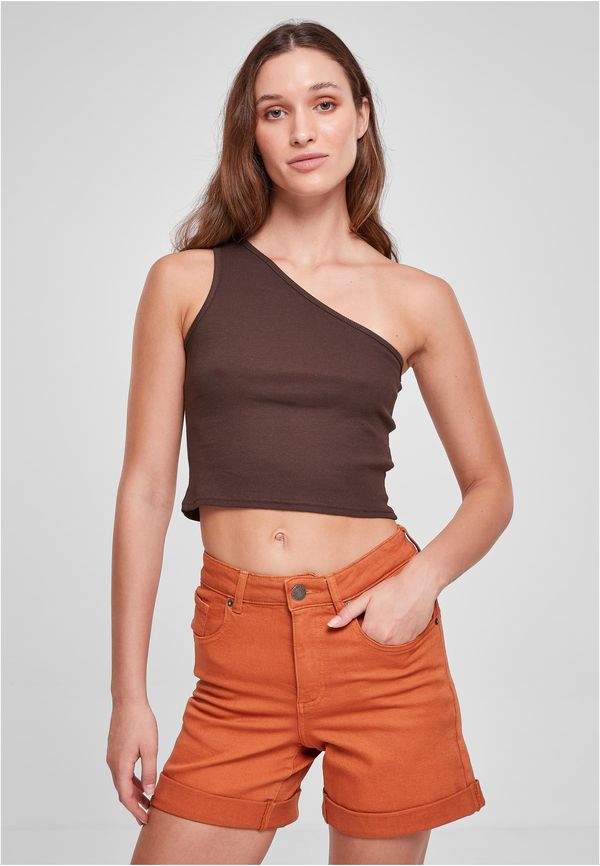 UC Ladies Women's cropped asymmetrical top brown