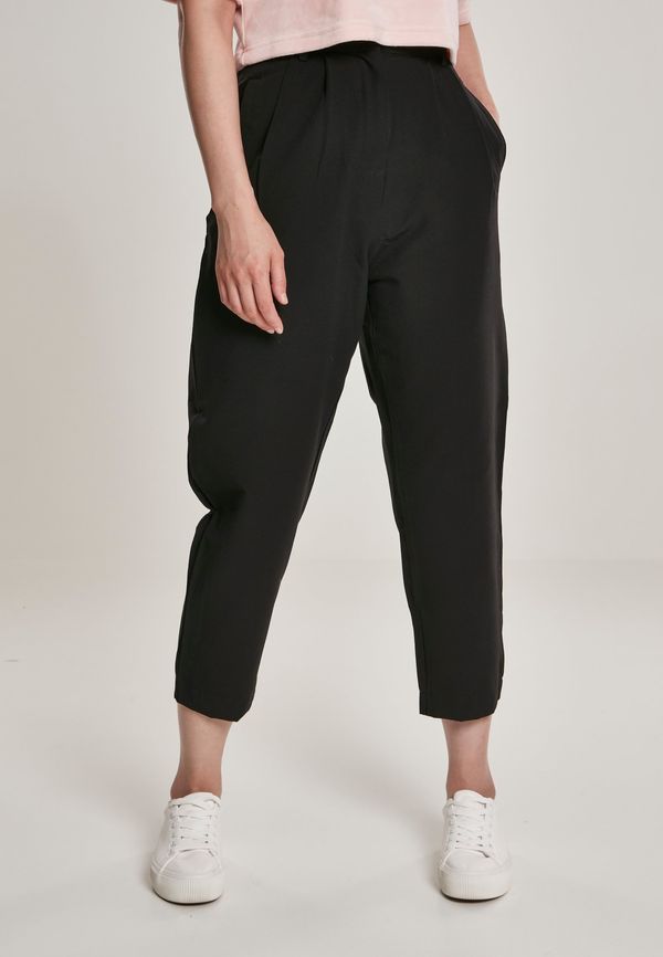 UC Ladies Women's cropped high-waisted trousers black