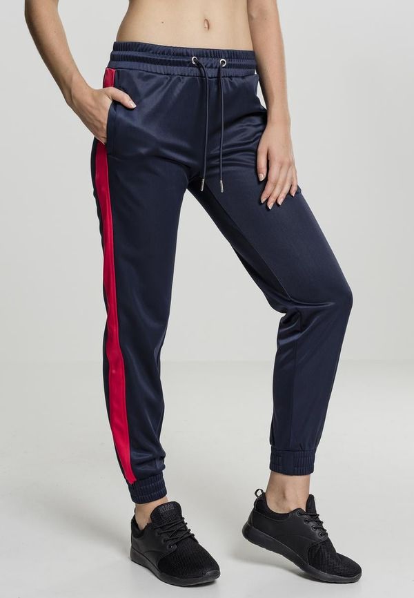 UC Ladies Women's Cuff Track Trousers Navy/Fiery Red