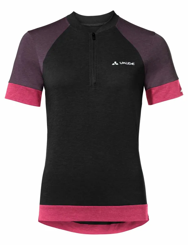 Vaude Women's cycling jersey VAUDE Altissimo Q-Zip Shirt Black 38