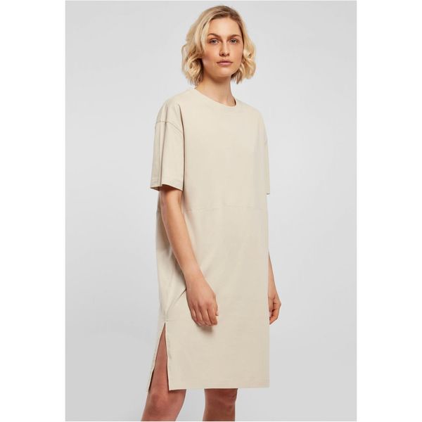 Urban Classics Women's dress with slit cream