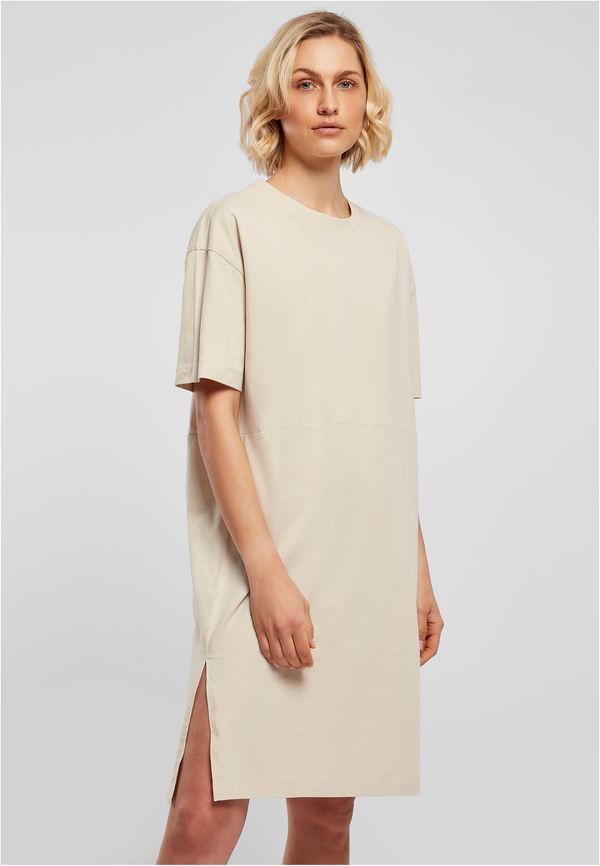 Urban Classics Women's dress with slit cream