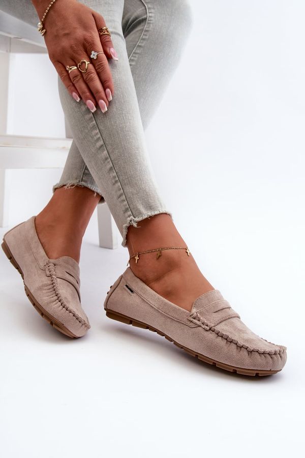 Kesi Women's Eco Suede Moccasins Beige Rerteria