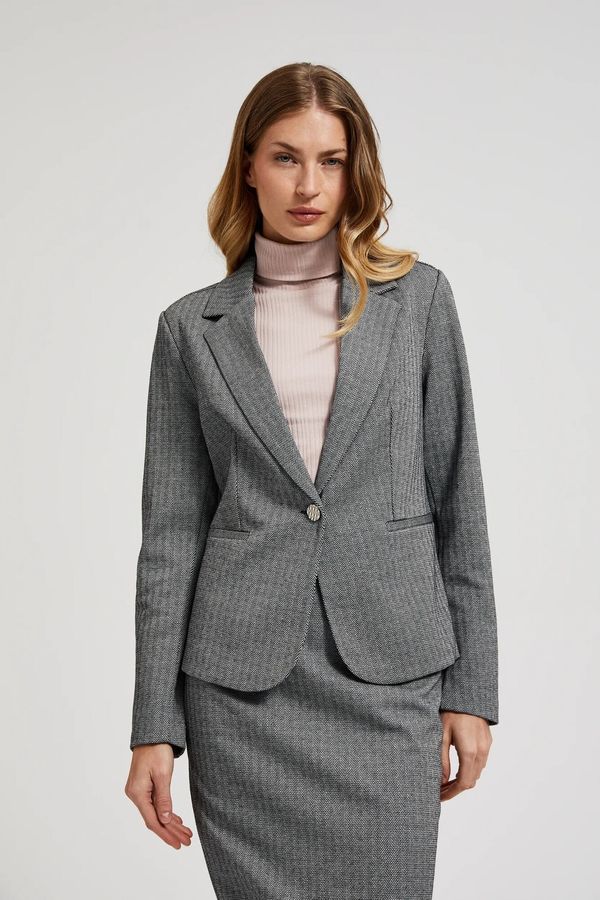 Moodo Women's elegant blazer MOODO - gray