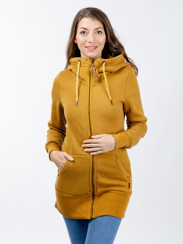Glano Women's elongated sweatshirt GLANO - gold