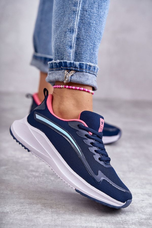 Kesi Women's Fashion Sports Shoes Sneakers Navy Blue Ida