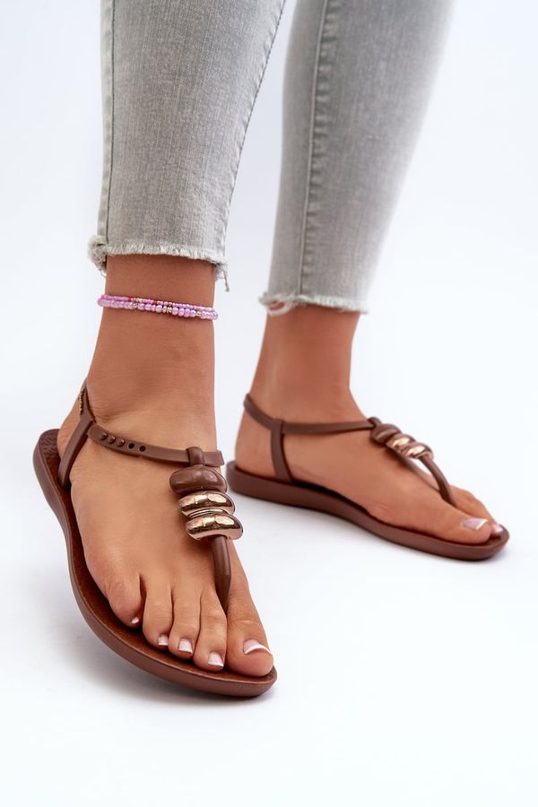 Kesi Women's Flat Sandals Ipanema Class Blow Up Sandal Fem Brown