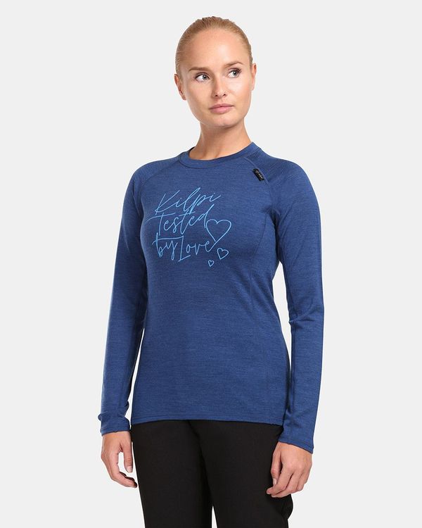 Kilpi Women's functional T-shirt with long sleeves KILPI MAVORA TOP-W Dark blue