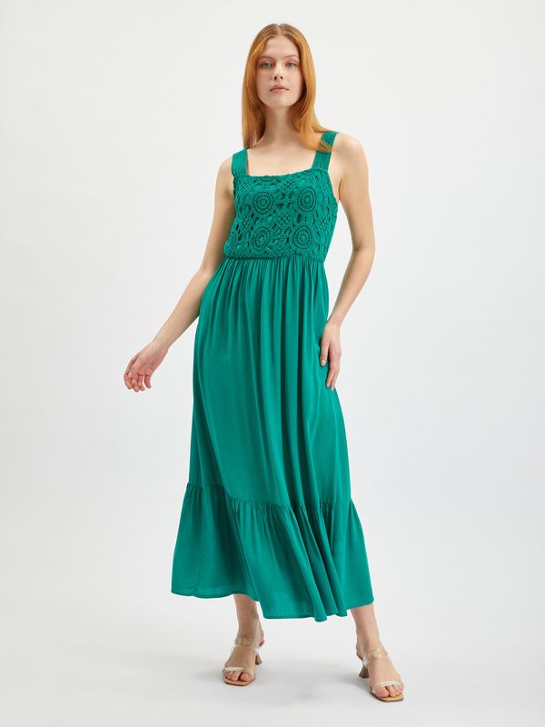 Orsay Women's green maxi dress ORSAY