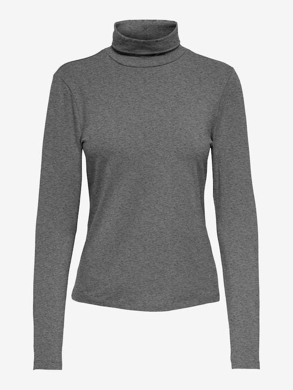 Only Women's grey turtleneck ONLY Live Love
