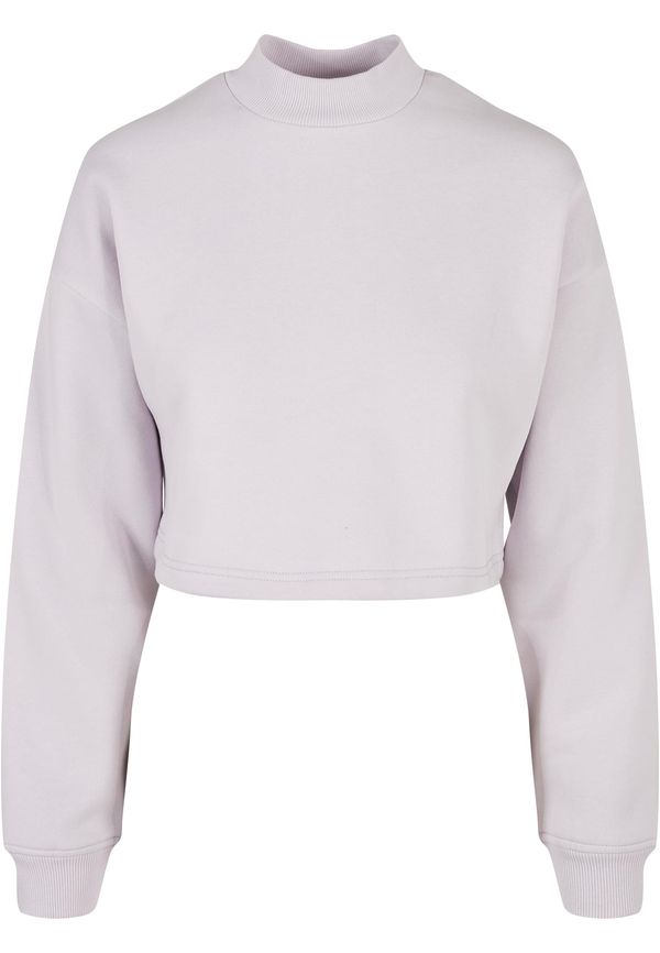 Urban Classics Women's Haircut Oversized Sweat High Neck Crew Soft Lilac