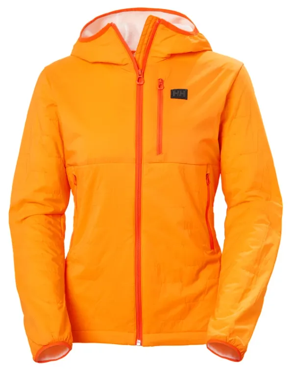 Helly Hansen Women's Helly Hansen Lifaloft Air Hooded Insulato W Poppy Orange Jacket, XL