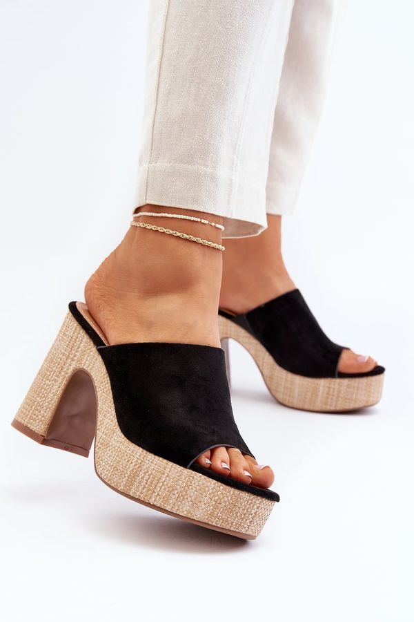 Kesi Women's high-heeled slippers, black, Siobhan