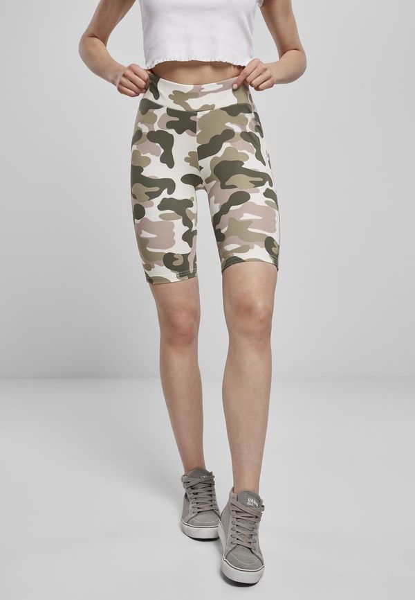 UC Ladies Women's High Waisted Shorts Camo Tech Cycle Dukrose camo