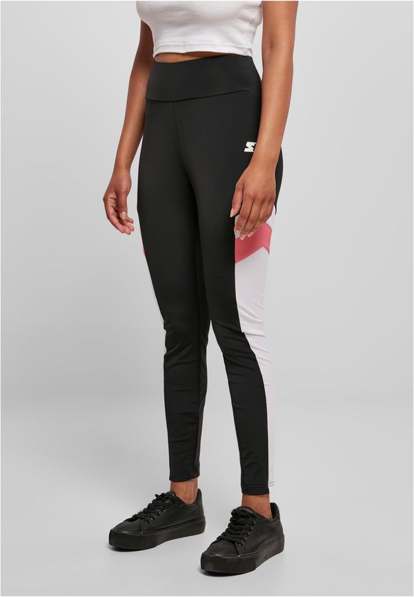 Starter Black Label Women's high-waisted starter sports leggings blk/wht/pnkgrpfrt