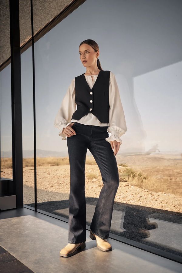 Moodo Women's jeans MOODO - dark navy