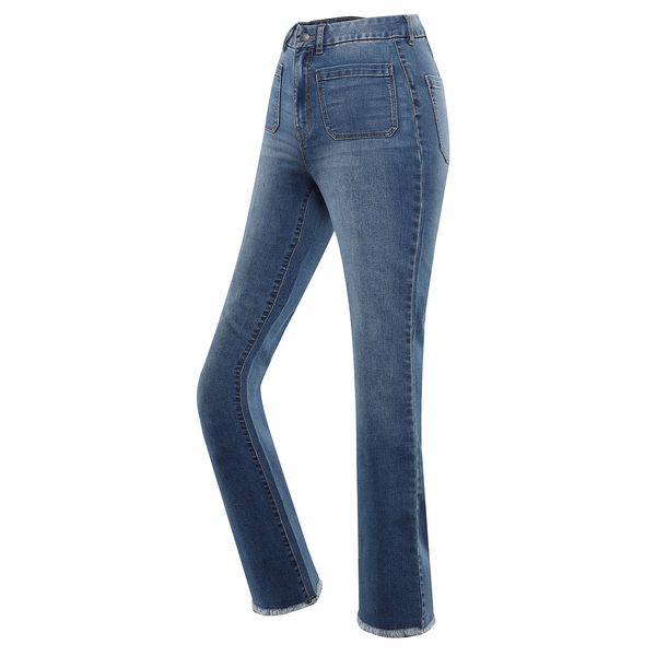 NAX Women's jeans pants nax NAX DAWEA dk.metal blue