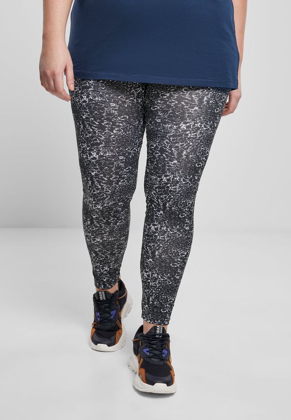 Urban Classics Women's Leggings AOP Black/White