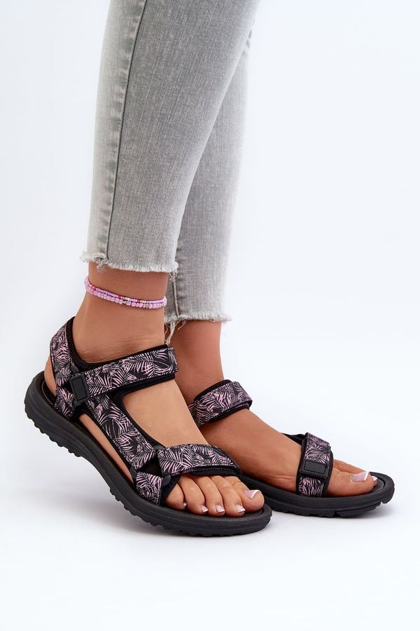 Kesi Women's Lightweight Sports Sandals Black and Pink Lumeria