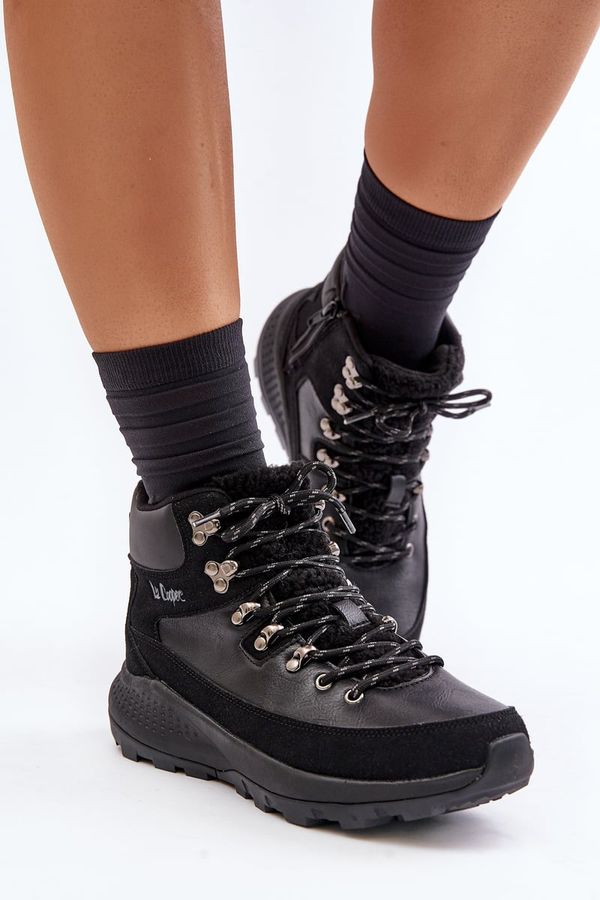 Lee Cooper Women's lightweight trapper shoes with zip Lee Cooper black