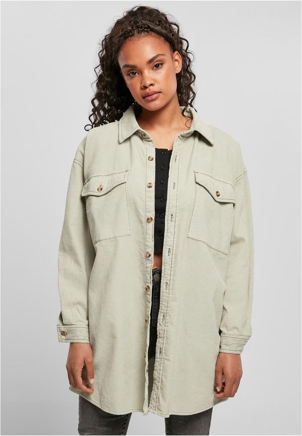 Urban Classics Women's long corduroy overshirt softsalvia