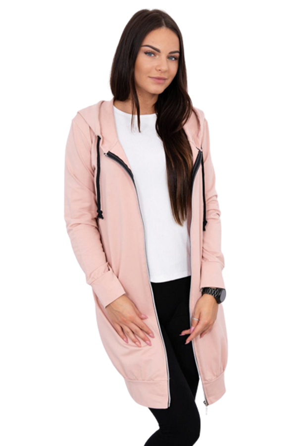 Kesi Women's long hoodie Kesi - powder pink