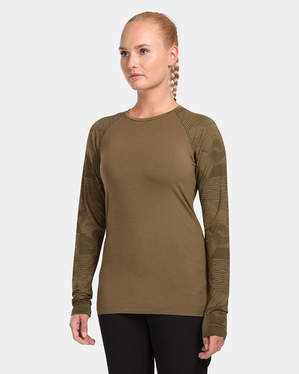 Kilpi Women's long sleeve T-shirt Kilpi VENDELIA-W Green