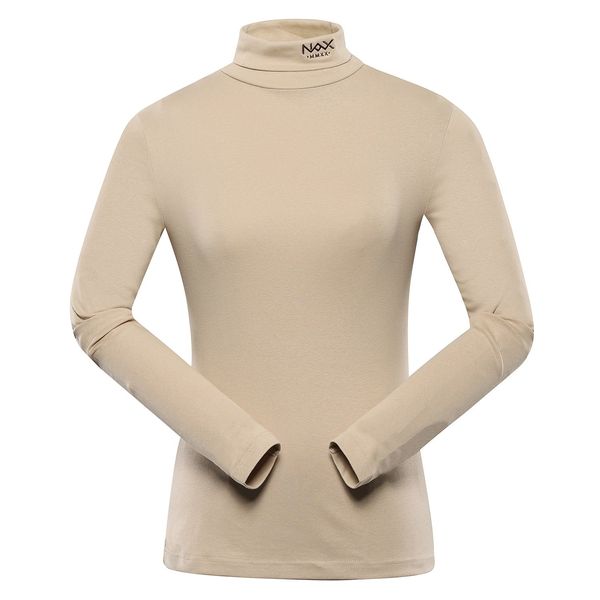 NAX Women's long-sleeved turtleneck nax NAX BERWA white pepper