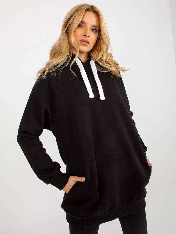 Fashionhunters Women's Long Sweatshirt - Black