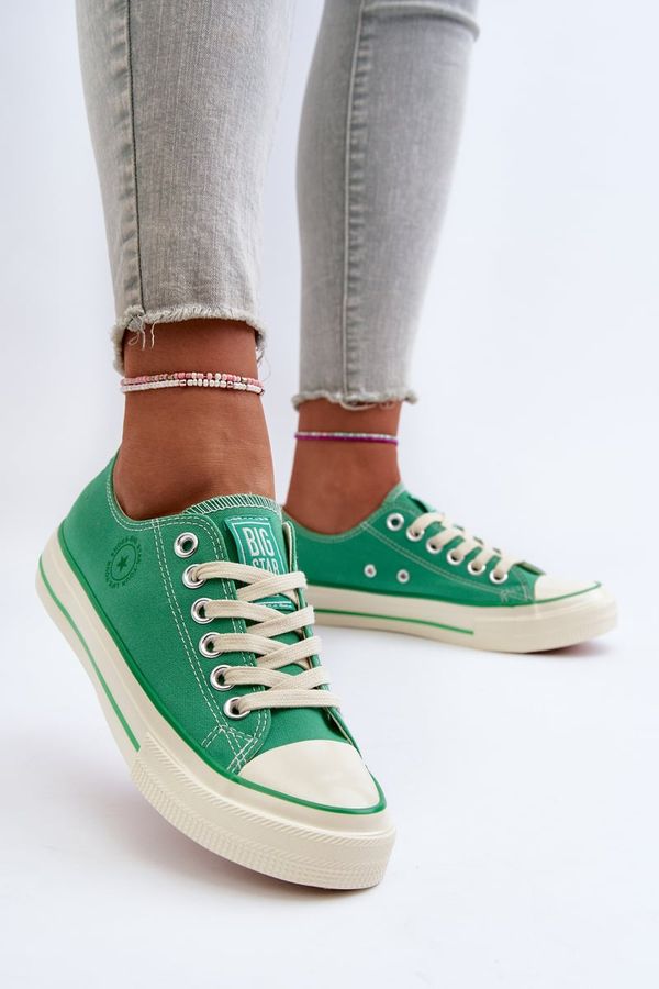 BIG STAR SHOES Women's Low-Top Sneakers Big Star Green