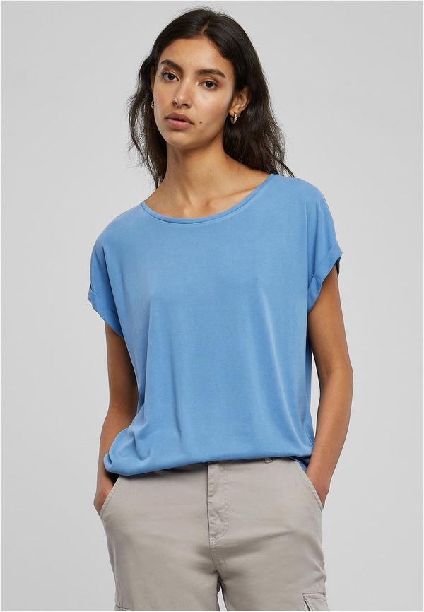 UC Ladies Women's modal t-shirt with extended shoulder horizontblue