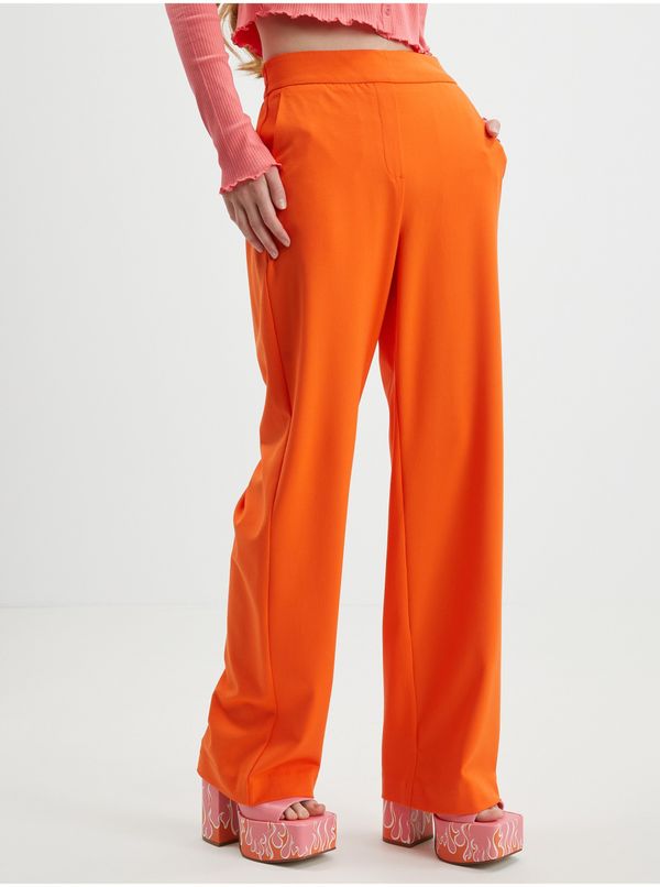 Vero Moda Women's Orange Wide Trousers VERO MODA Cookie Lis - Women