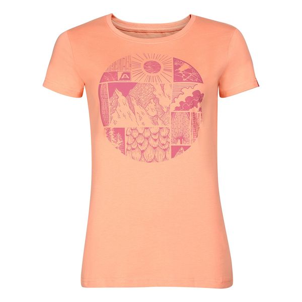 ALPINE PRO Women's organic cotton T-shirt ALPINE PRO ECCA peach pink variant pb