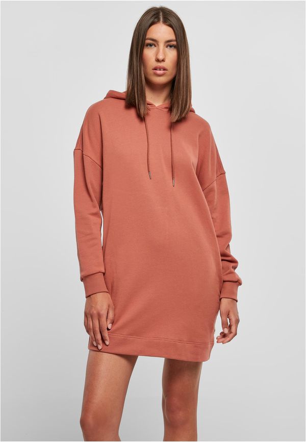 Urban Classics Women's Organic Oversized Terry Dress with Terracotta Hood