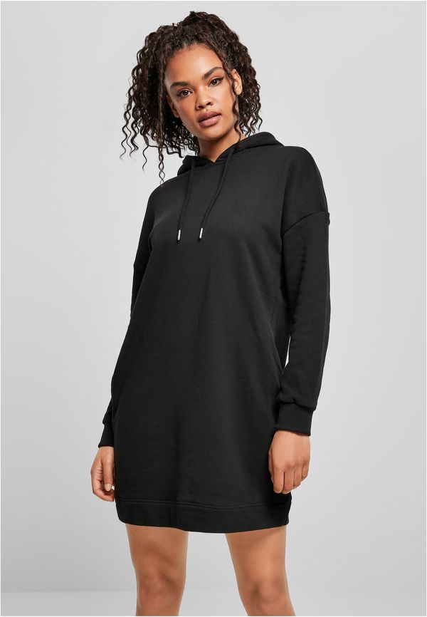 Urban Classics Women's Organic Oversized Terry Hooded Dress Black