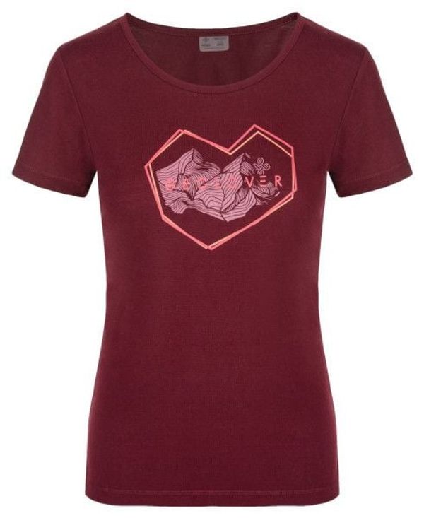 Kilpi Women's outdoor T-shirt KILPI GAROVE-W dark red