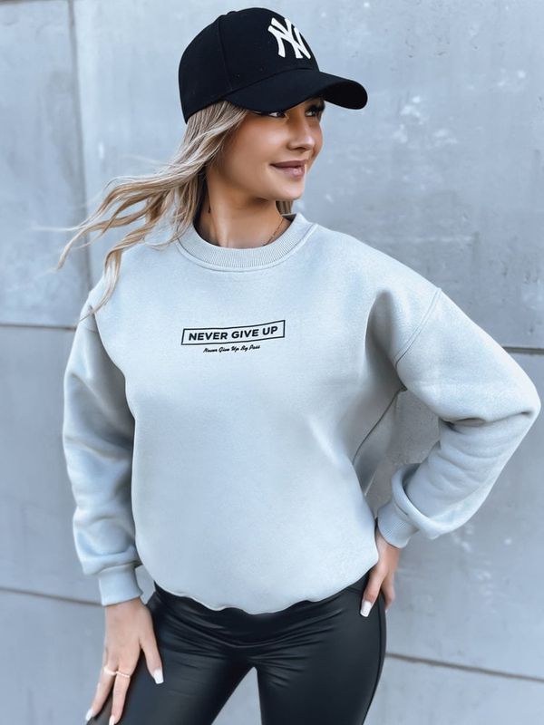 DStreet Women's oversize sweatshirt NEVER gray Dstreet