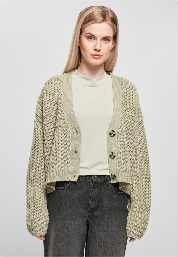 Urban Classics Women's Oversized Cardigan - Green