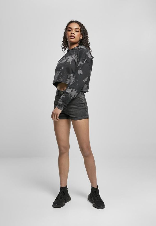 Urban Classics Women's Oversized Short Bleached Hood Black/Grey