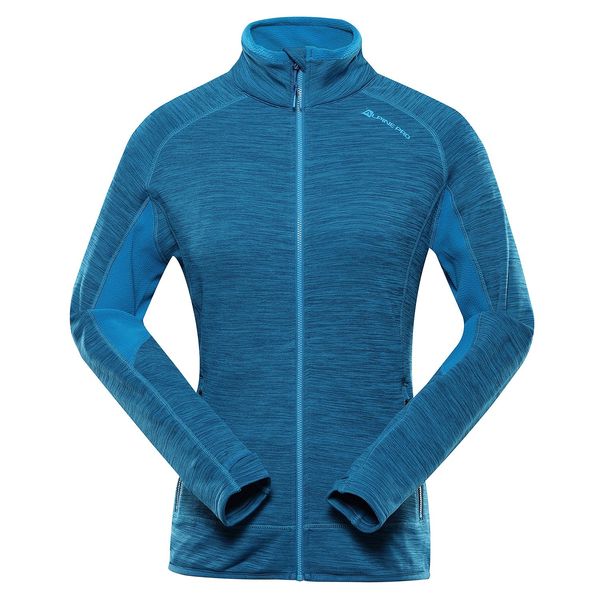 ALPINE PRO Women's quick-drying hoodie with cool-dry ALPINE PRO ONNECA mykonos blue