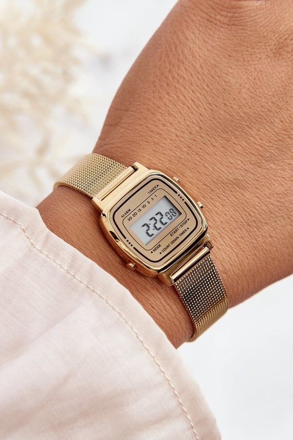 Kesi Women's retro digital watch Ernest gold