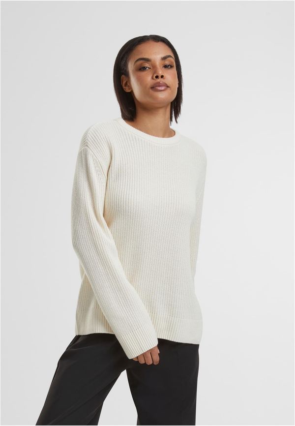 Urban Classics Women's ribbed knitted sweater cream