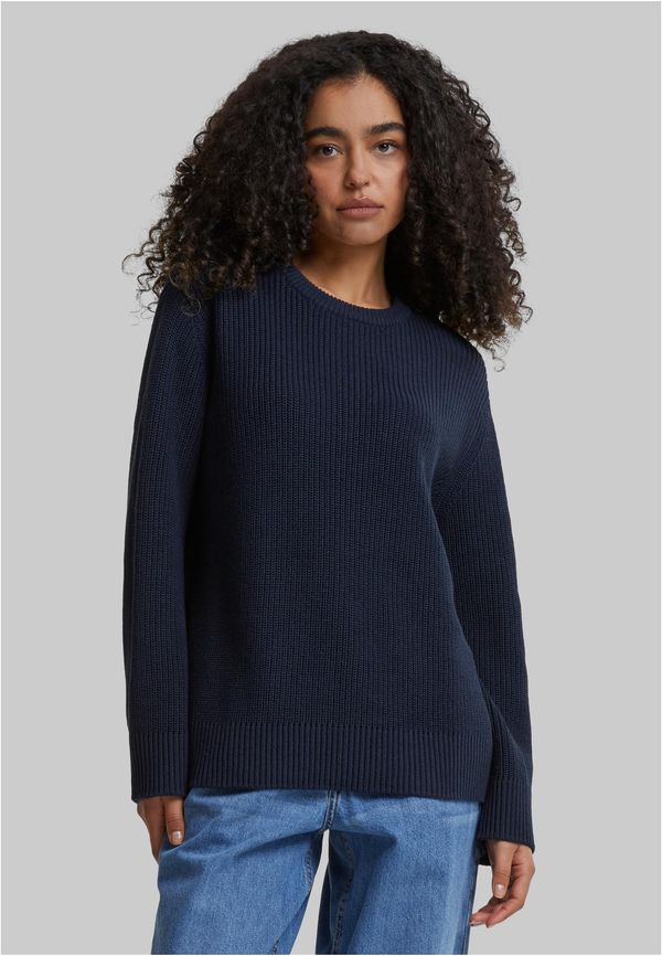 Urban Classics Women's ribbed knitted sweater navy