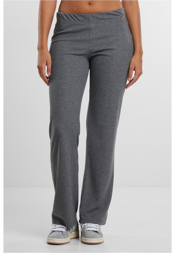 Urban Classics Women's ribbed trousers grey