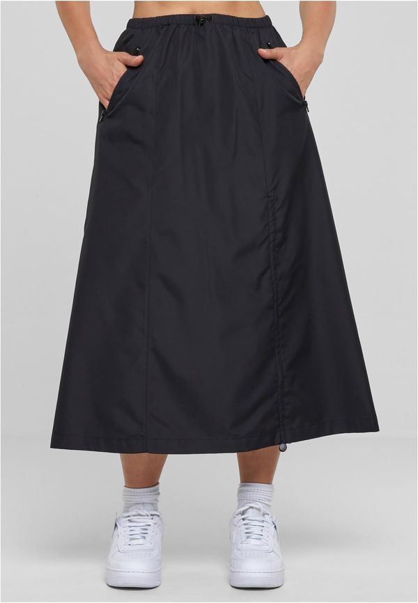 Urban Classics Women's Ripstop Parachute Midi Skirt Black