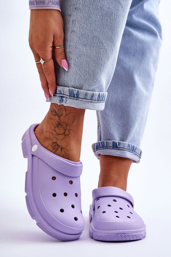 Kesi Women's Rubber Crocs purple Rabios