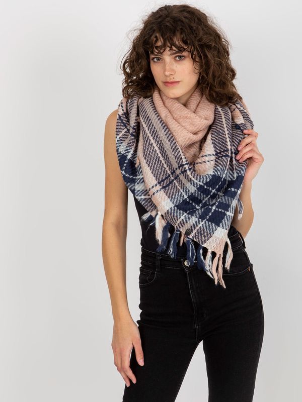 Fashionhunters Women's scarf with checkered pattern - multicolored