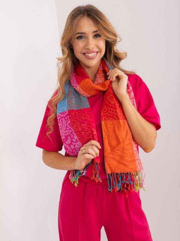 Fashionhunters Women's scarf with colorful fringes