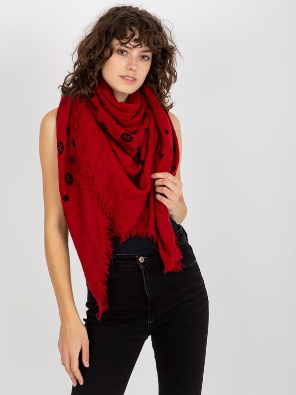 Fashionhunters Women's scarf with print - red